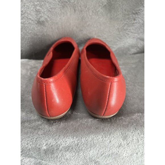 Vtg Cobble Cuddlers Women’s 8 N Red Leather Loafers Slip On Casual Shoes Preppy - Picture 6 of 8